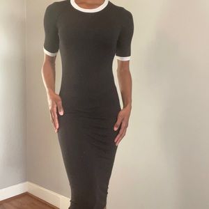 Casual Simple Black Dress